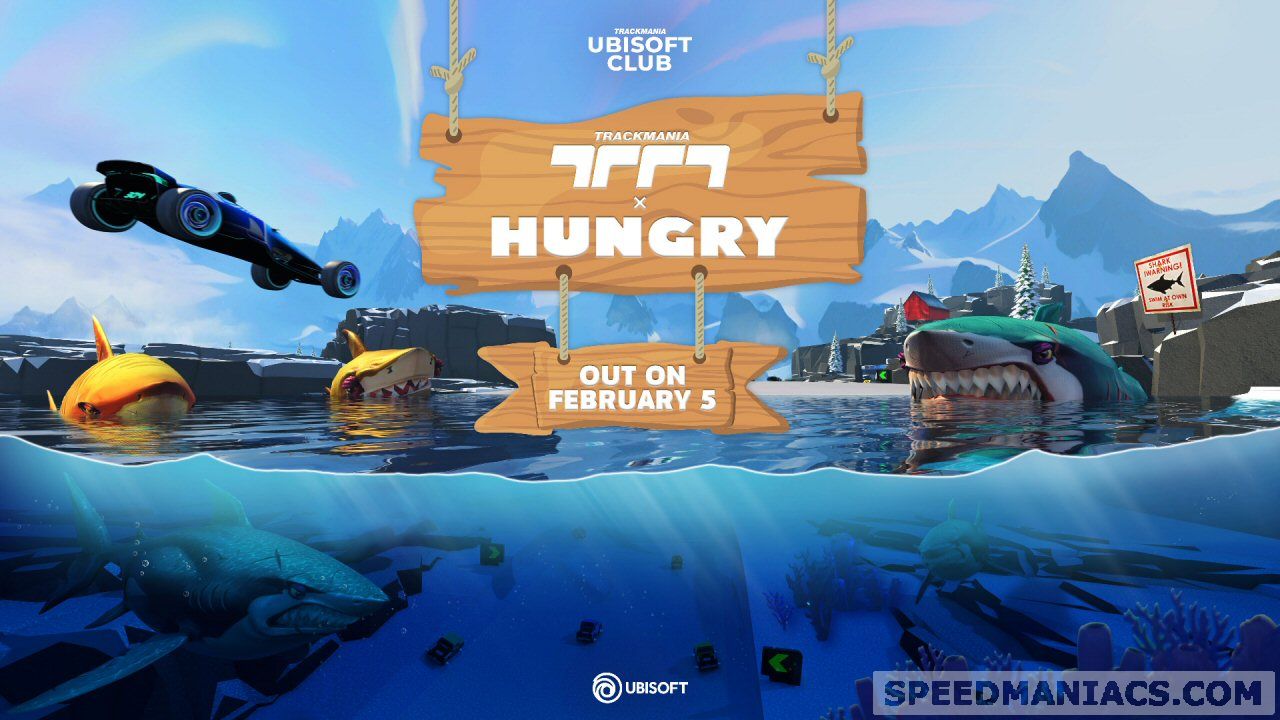 Trackmania: Achtung Hai-Alarm - Kollaboration bringt neue Strecken-Kampagne