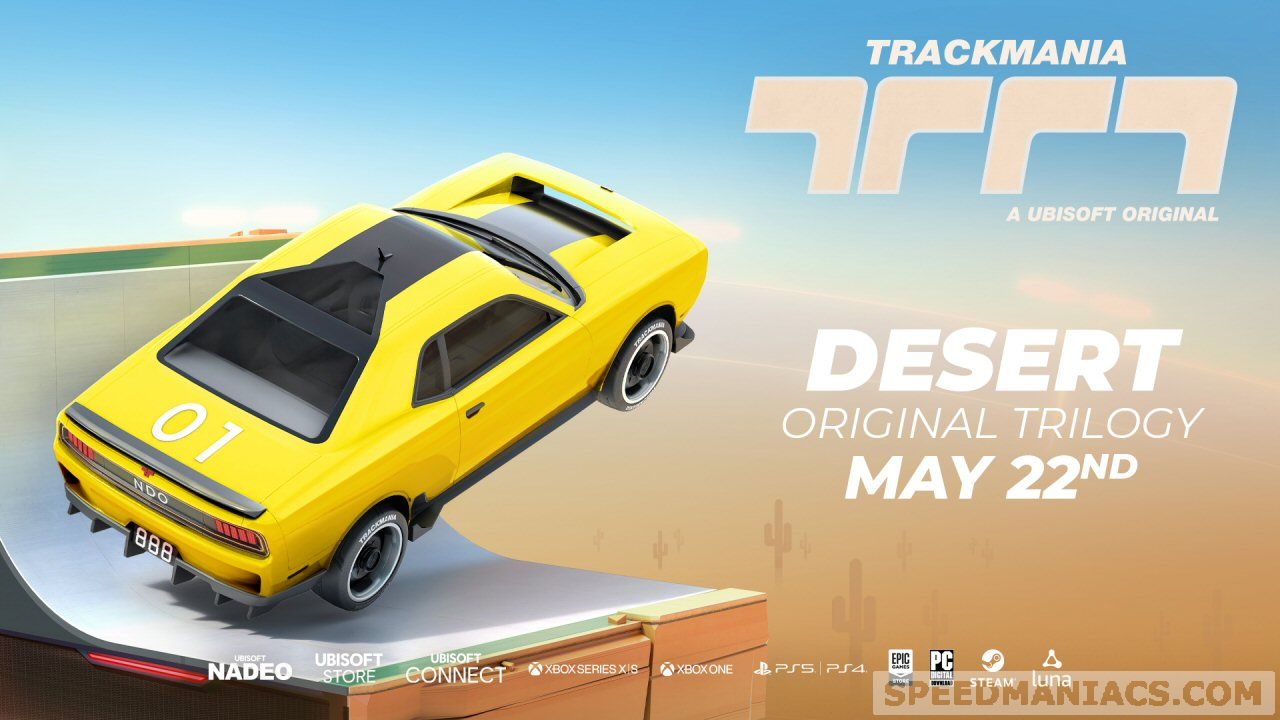 Trackmania: Desert-Auto plus viele neue Streckenbauoptionen