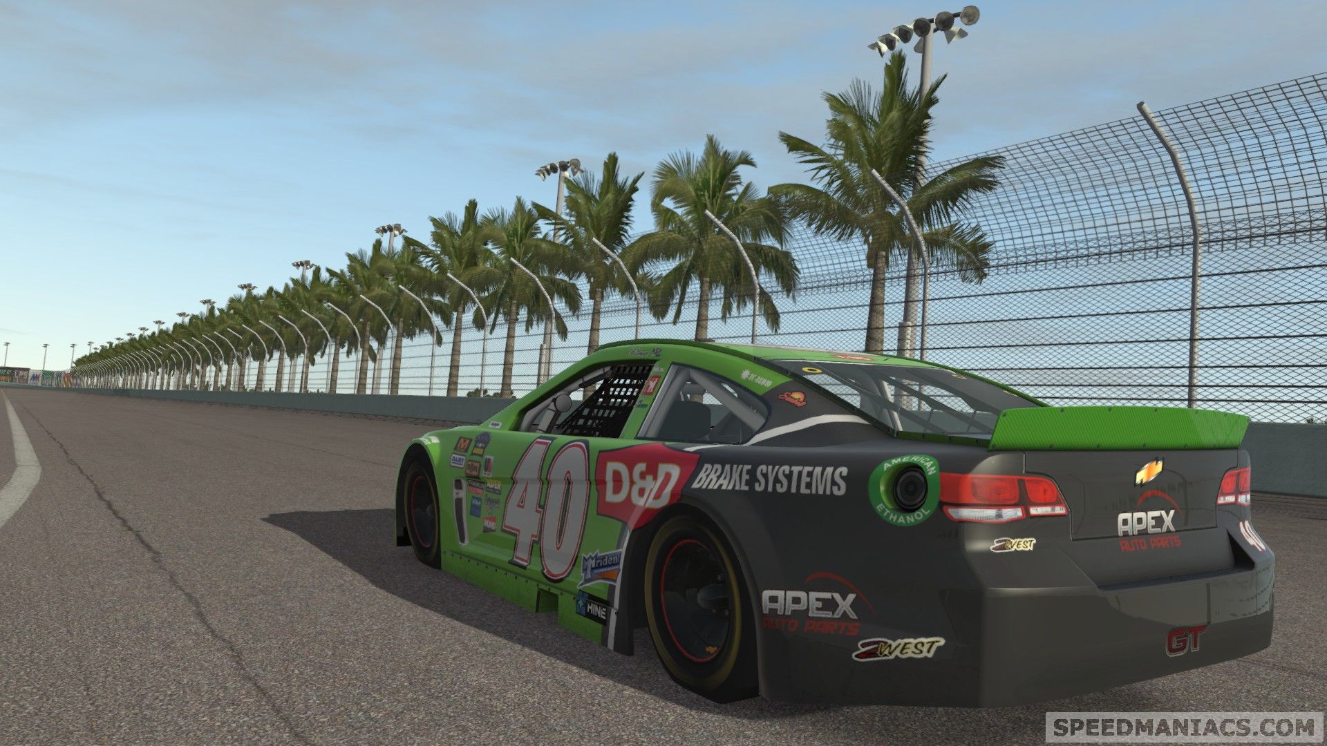 rFactor 2: Palm Springs Speedway und Mercedes-Benz SLS Safety car