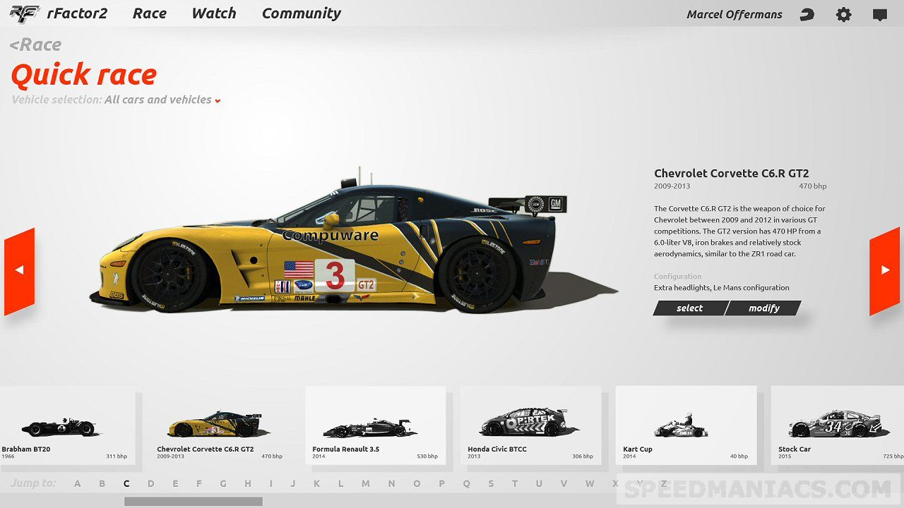 rFactor 2: Build 1108 kommt, Corvette C7.R lizenziert, neues Preismodell und weitere Infos